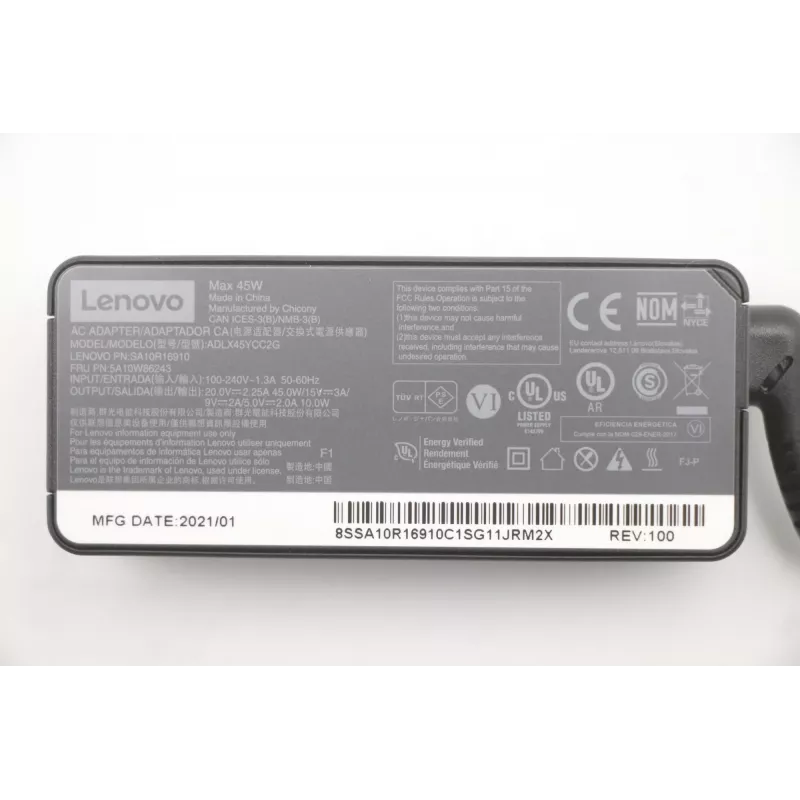 Lenovo 5A10W86243 napájací zdroj interiérový 45 W čierny