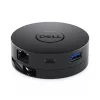 DELL mobilný adaptér DA300 káblový USB 3.2 Gen 2 (3.1 Gen 2) Type-C čierny