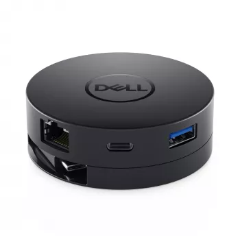 DELL mobilný adaptér DA300 káblový USB 3.2 Gen 2 (3.1 Gen 2) Type-C čierny