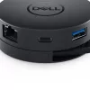 DELL mobilný adaptér DA300 káblový USB 3.2 Gen 2 (3.1 Gen 2) Type-C čierny
