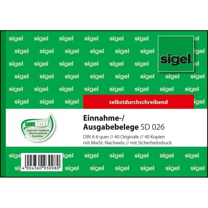 Obchodný formulár Sigel SD026