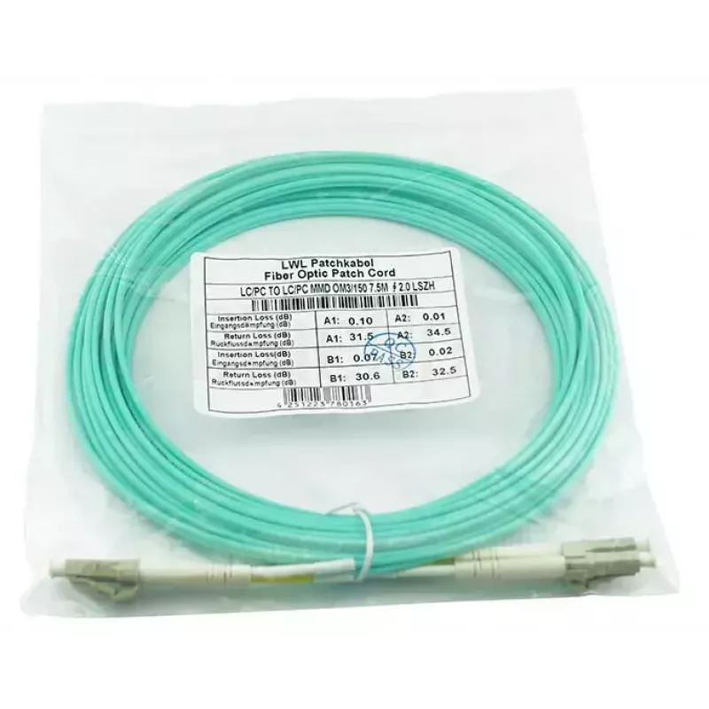 BlueOptics BK840A InfiniBand optický kábel 5 m LC Aqua OM3