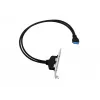 Conceptronic EMRICK11B 19-kolíková zásuvka na dual-USB-A zásuvka USB 3.0 adaptér