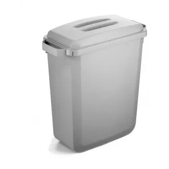 Odpadkový kôš Durable 1800503050 obdĺžnikový plastový sivý šírka 590 mm hĺbka 282 mm výška 600 mm