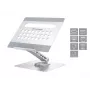 Conceptronic DONN27G, stojan na notebook, strieborný, hliník, 360°, USB 3.2 Gen 1 (3.1 Gen 1) Type-C, 5000 Mbit/s