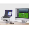 Conceptronic DONN27G, stojan na notebook, strieborný, hliník, 360°, USB 3.2 Gen 1 (3.1 Gen 1) Type-C, 5000 Mbit/s