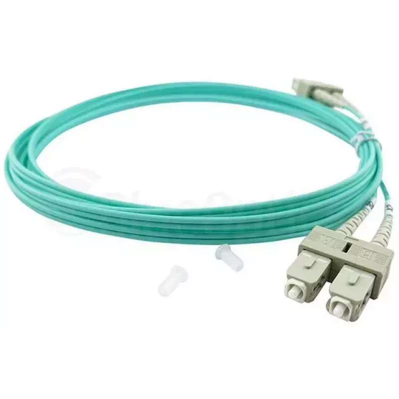 BlueOptics LC-SC multimode OM3 duplexný optický prepojovací kábel, LC-UPC/SC-UPC, 10 m, béžový (kompatibilný s Corning 055702T512000010M)