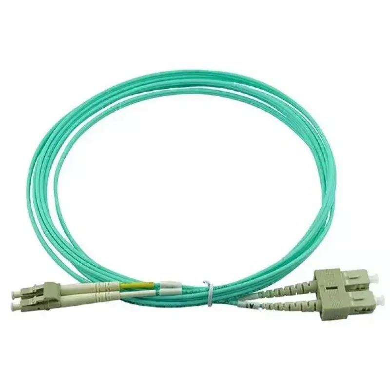 BlueOptics LC-SC multimode OM3 duplexný optický prepojovací kábel, LC-UPC/SC-UPC, 10 m, béžový (kompatibilný s Corning 055702T512000010M)