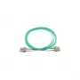 BlueOptics SC-SC multimode OM3 duplexný optický prepojovací kábel, SC-UPC, 15 m, béžový (kompatibilný s Corning 575702K5120000015M)
