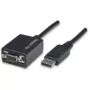 Techly DisplayPort DP na VGA adaptér M F IADAP DSP-250, 0,07 m, DisplayPort, 2 x VGA (D-Sub), samec, samica, 1920 x 1200 pixelov