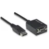 Techly DisplayPort DP na VGA adaptér M F IADAP DSP-250, 0,07 m, DisplayPort, 2 x VGA (D-Sub), samec, samica, 1920 x 1200 pixelov