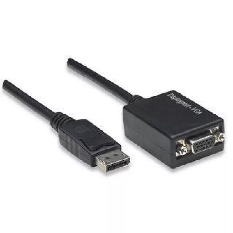 Techly DisplayPort DP na VGA adaptér M F IADAP DSP-250, 0,07 m, DisplayPort, 2 x VGA (D-Sub), samec, samica, 1920 x 1200 pixelov