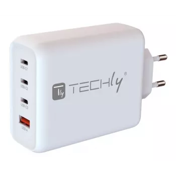 Techly IPW-PD140W-WH mobilná nabíjačka powerbanka, smartphone, tablet, univerzálna biela AC rýchle nabíjanie interiérová