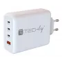 Techly IPW-PD140W-WH mobilná nabíjačka powerbanka, smartphone, tablet, univerzálna biela AC rýchle nabíjanie interiérová