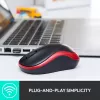 Myš Logitech M185 Swift Wireless sivá