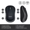 Myš Logitech M185 Swift Wireless sivá