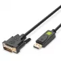 Techly monitor DisplayPort na DVI kábel 3 m ICOC DSP-C-030, 3 m, DVI-D, DisplayPort, konektor samec, konektor samec, 1920 x 1080 (HD 1080)