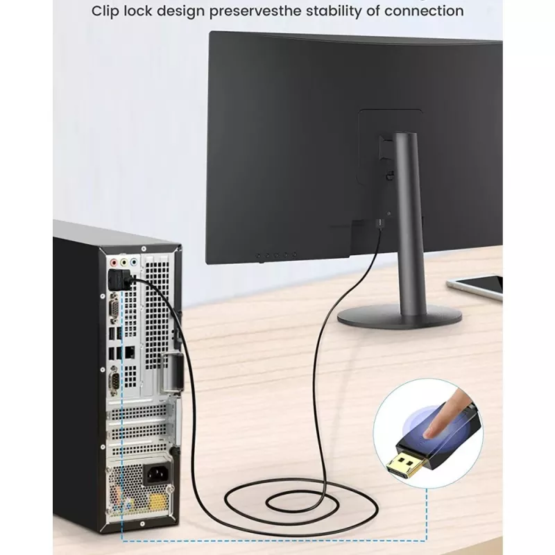 Techly monitor DisplayPort na DVI kábel 3 m ICOC DSP-C-030, 3 m, DVI-D, DisplayPort, konektor samec, konektor samec, 1920 x 1080 (HD 1080)