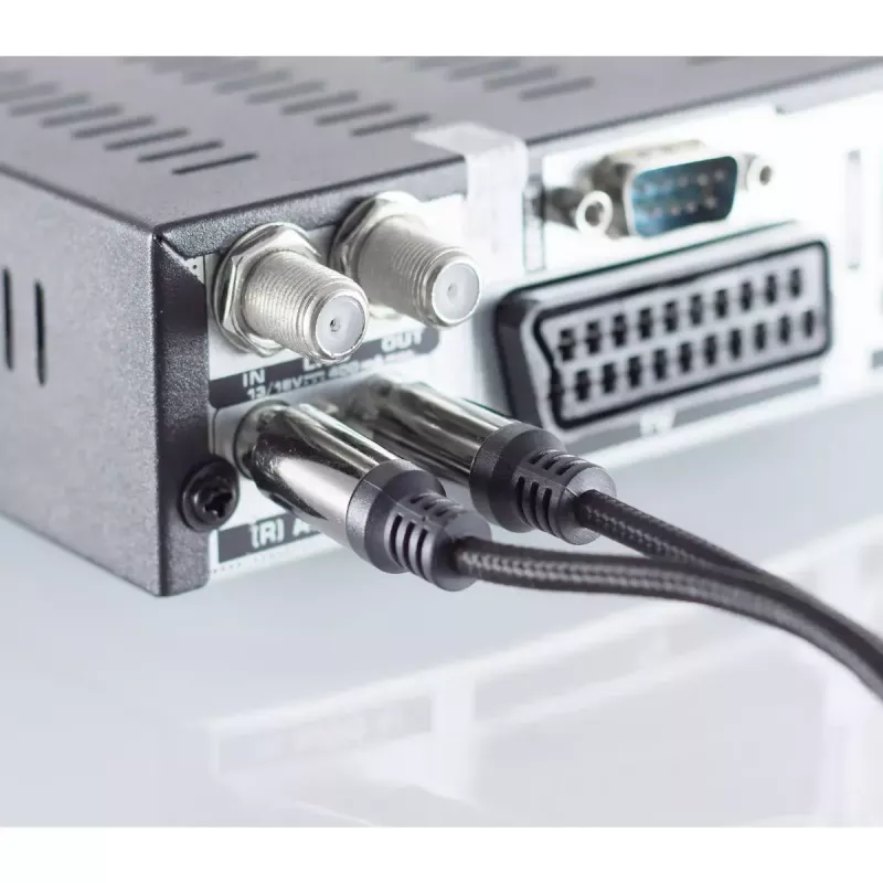 Audio kábel ShiverPeaks BS20-41155 1,5 m 2xRCA čierny