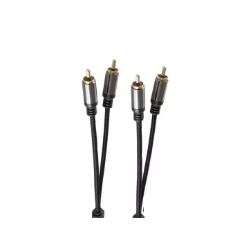 Audio kábel ShiverPeaks BS20-41155 1,5 m 2xRCA čierny