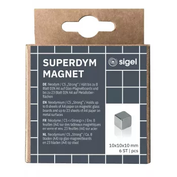 Sigel BA192 magnet na tvorenie kocka neodým strieborný 10 mm