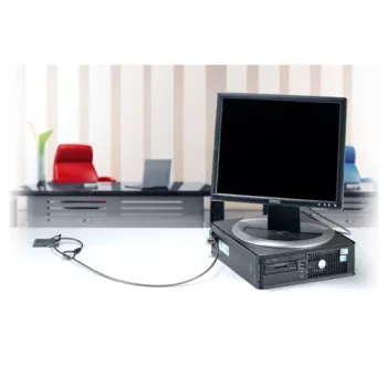 DELL MicroSaver Twin káblový zámok strieborný