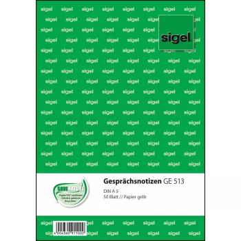 Obchodný formulár Sigel GE513 A5 zelený 50 listov