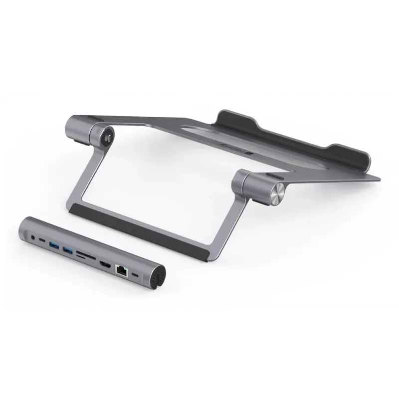 Techly ICA-NTB-DOCK91 káblový USB 3.2 Gen 1 (3.1 Gen 1) Type-C strieborný