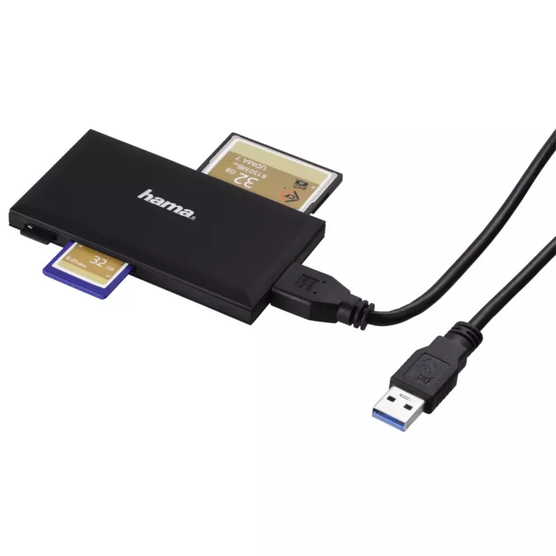 Hama 00181018 čítačka kariet USB 3.2 Gen 1 (3.1 Gen 1) Type-A čierna
