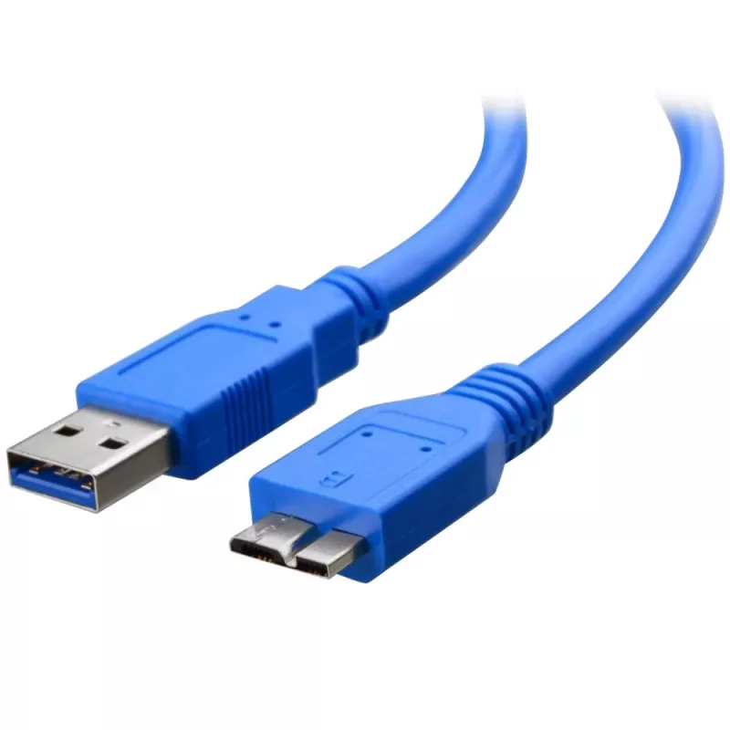 Techly USB 3.0 Superspeed kábel A / Micro B 3m modrý ICOC MUSB3-A-030
