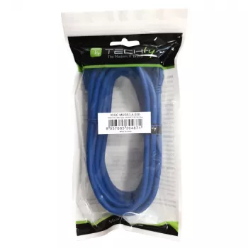Techly USB 3.0 Superspeed kábel A / Micro B 3m modrý ICOC MUSB3-A-030