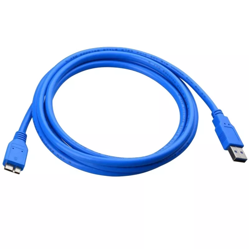 Techly USB 3.0 Superspeed kábel A / Micro B 3m modrý ICOC MUSB3-A-030