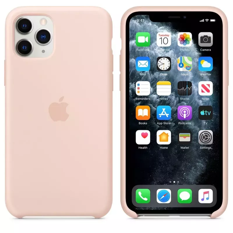 Puzdro Apple iPhone 11 Pro Silicone Case Pink Sand
