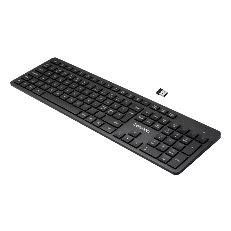 eSTUFF GLB212102 klávesnica kancelárska USB QWERTY nordická čierna