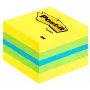 3M Post-it 2051L poznámkové lístky štvorcové modrá, zelená, tyrkysová, žltá 400 listov samolepiace