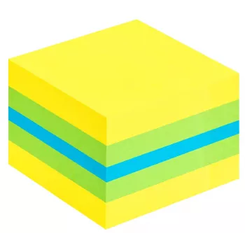 3M Post-it 2051L poznámkové lístky štvorcové modrá, zelená, tyrkysová, žltá 400 listov samolepiace