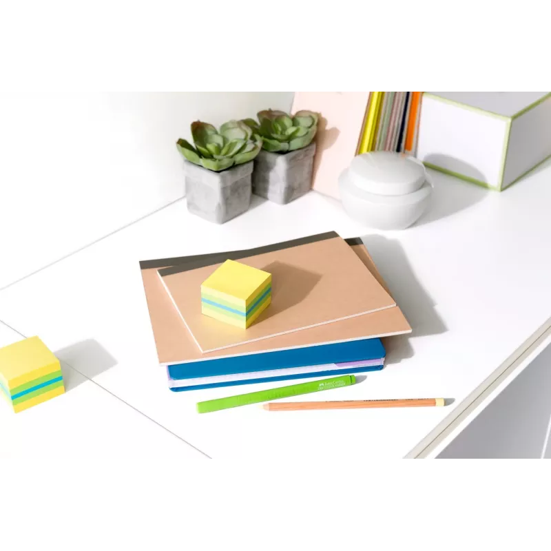3M Post-it 2051L poznámkové lístky štvorcové modrá, zelená, tyrkysová, žltá 400 listov samolepiace