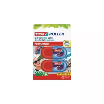 tesa Mini lepiaci roller ecoLogo, permanentný, 5 mm x 6 m, balenie 2 ks