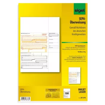 Obchodný formulár Sigel ZV570