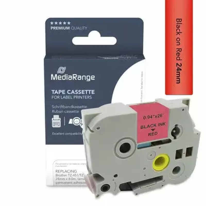 Etiketovacia páska MediaRange MRBTZ451 kompatibilná s Brother TZ-451
