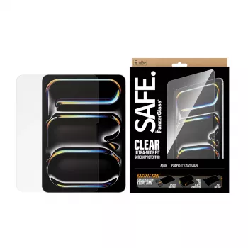 PanzerGlass SAFE. by ® ochrana displeja iPad Pro 11 palcov (2024-2025) | Ultra-Wide Fit s nástrojom Fastfit