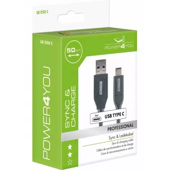 USB kábel Schwaiger LK 050 C USB 3.2 Gen 2 0,5 m USB A USB C čierny