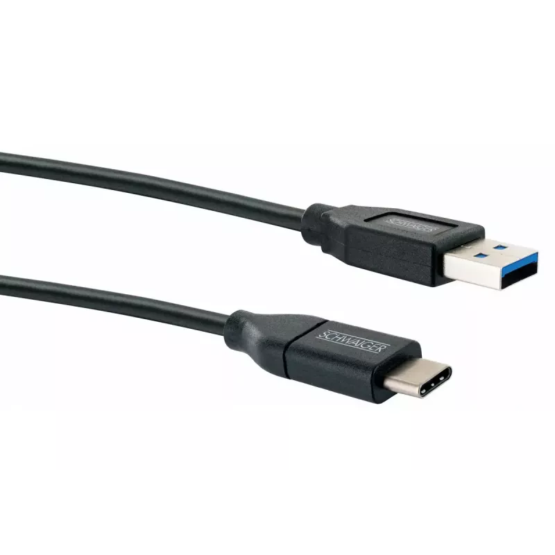 USB kábel Schwaiger LK 050 C USB 3.2 Gen 2 0,5 m USB A USB C čierny