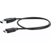 USB kábel Schwaiger LK 050 C USB 3.2 Gen 2 0,5 m USB A USB C čierny