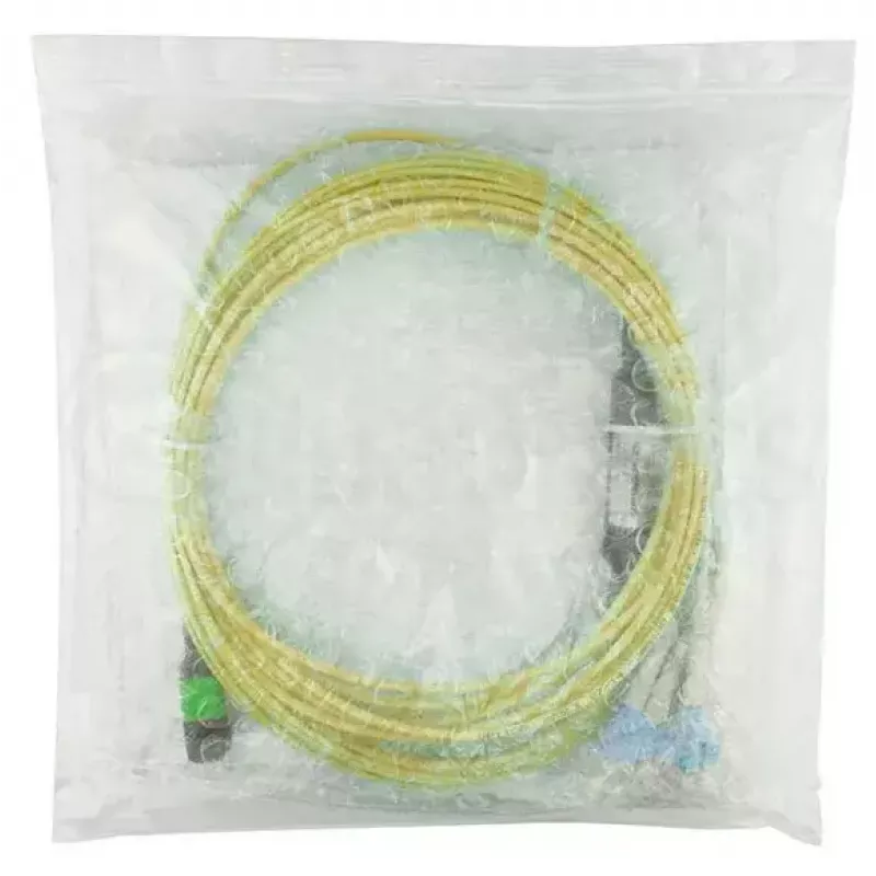 Optický kábel MPO 4x LC BlueOptics CBL-MPO12-4LC-SMF-10M 10m G.657.A1
