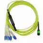 Optický kábel MPO 4x LC BlueOptics CBL-MPO12-4LC-SMF-10M 10m G.657.A1
