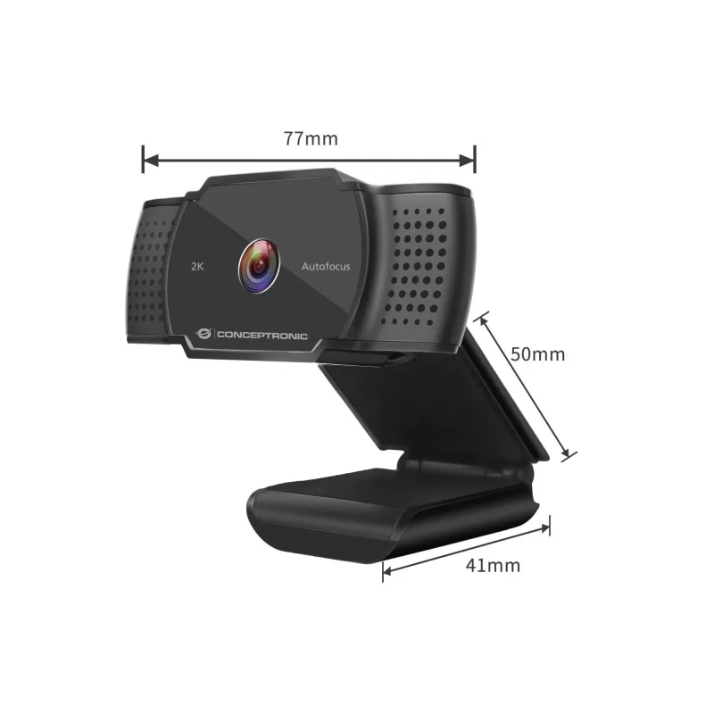Conceptronic AMDIS 2K Super HD webkamera s automatickým zaostrovaním a mikrofónom