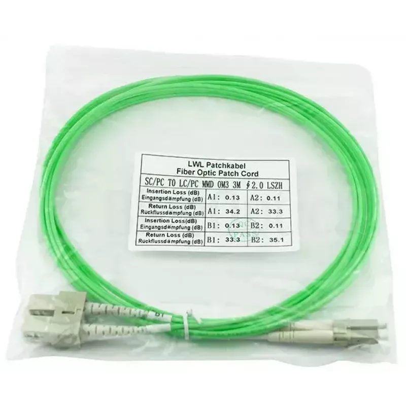 BlueOptics SFP3132GU2MK InfiniBand optický kábel 2 m LC SC zelený