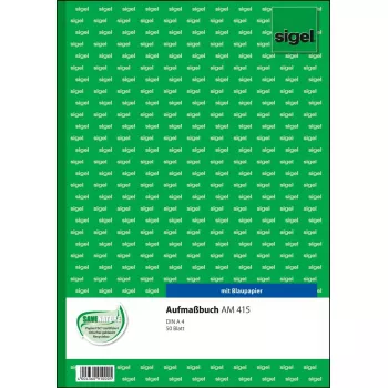 Obchodný formulár Sigel AM415 zelená biela A4 50 listov