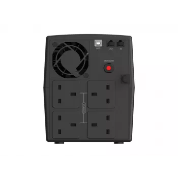 Conceptronic ZEUS03G 1200VA 720W UPS, 4 UK zásuvky, HID-USB, RJ45 vstup/výstup, AVR